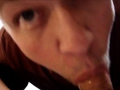 Begging to swallow cum – Swallows HUGE THICK load